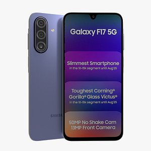 Samsung Galaxy F17 Violet 3D model