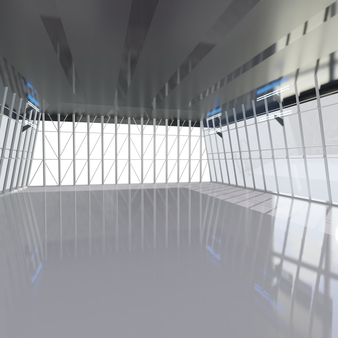3D Sci-Fi Futuristic Corridor 2 Concept Hall Sci Fi Exhibition Model ...