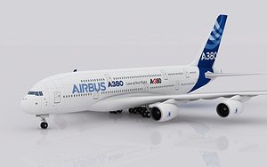 3d airplane airbus a380