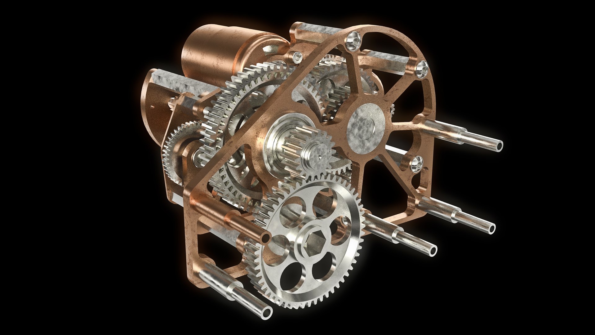 Mechanism Wheels 3D Model - TurboSquid 1433082
