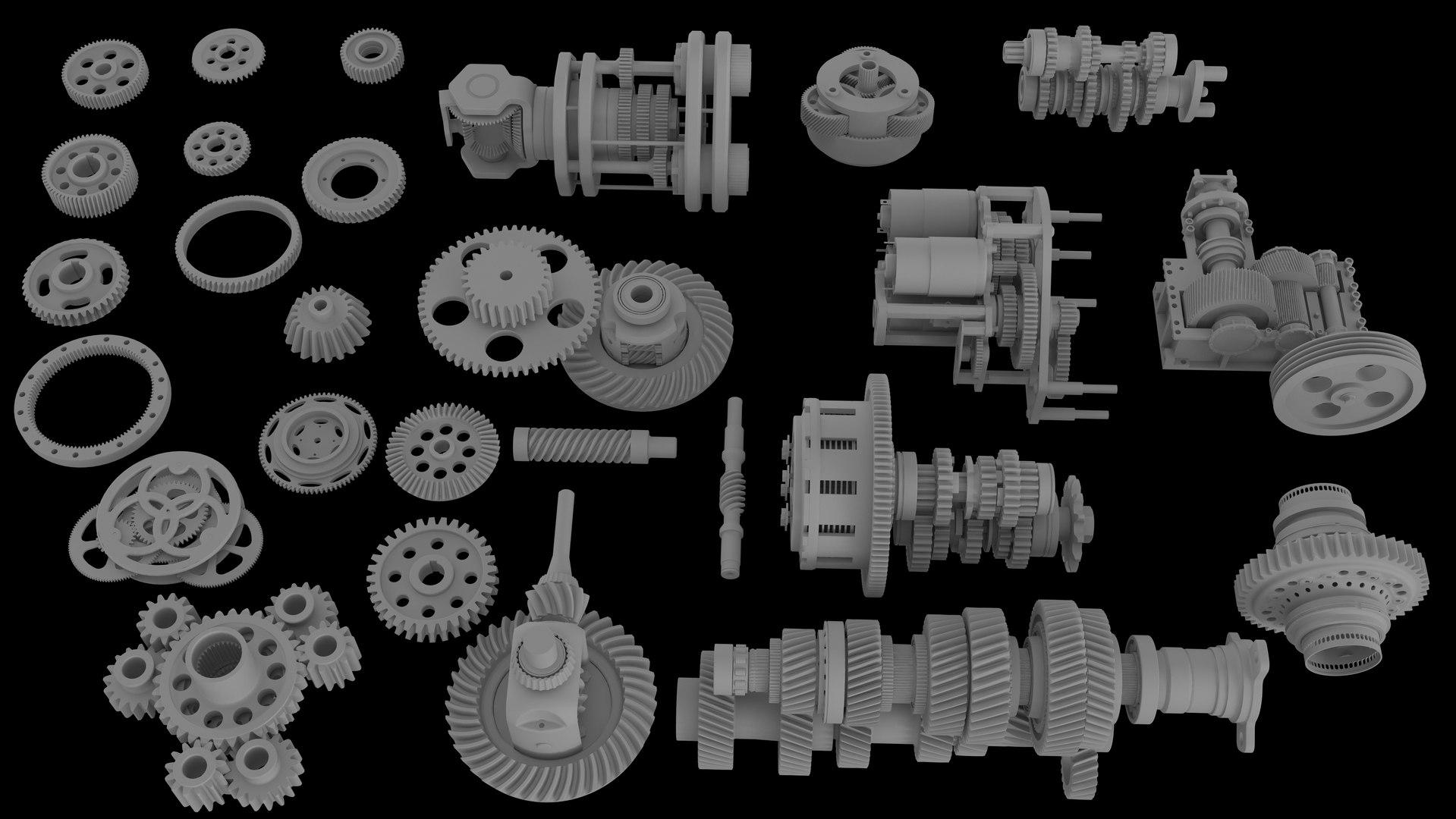 Mechanism Wheels 3D Model - TurboSquid 1433082