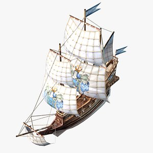 Cartoon 3D Pirate Ship - Fluyt