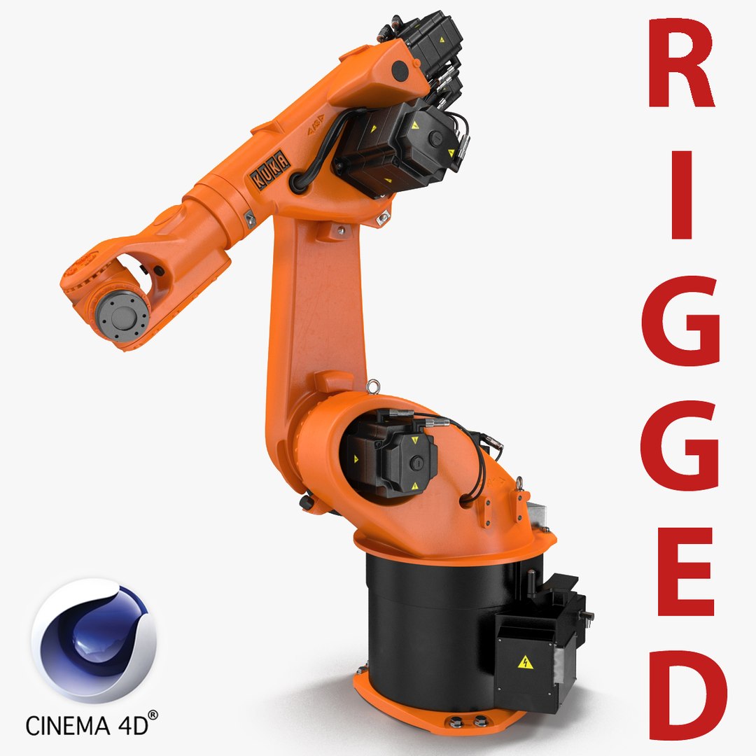 Kuka Robot KR 30-3 Rigged for C4D 3D model