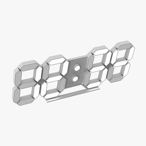 Digital Clock 3D model