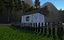 Low Poly Wooden House With Fence