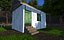 Low Poly Wooden House With Fence