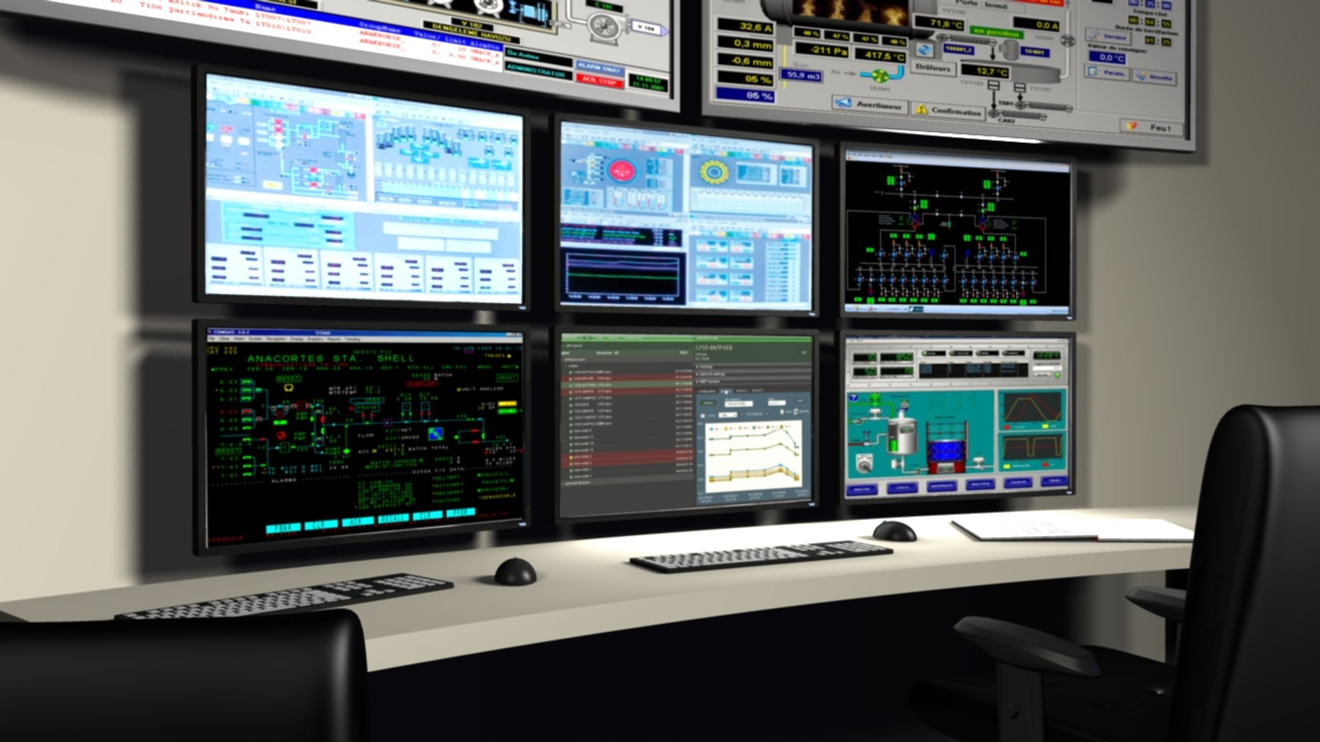 3D Control Room - TurboSquid 1221876
