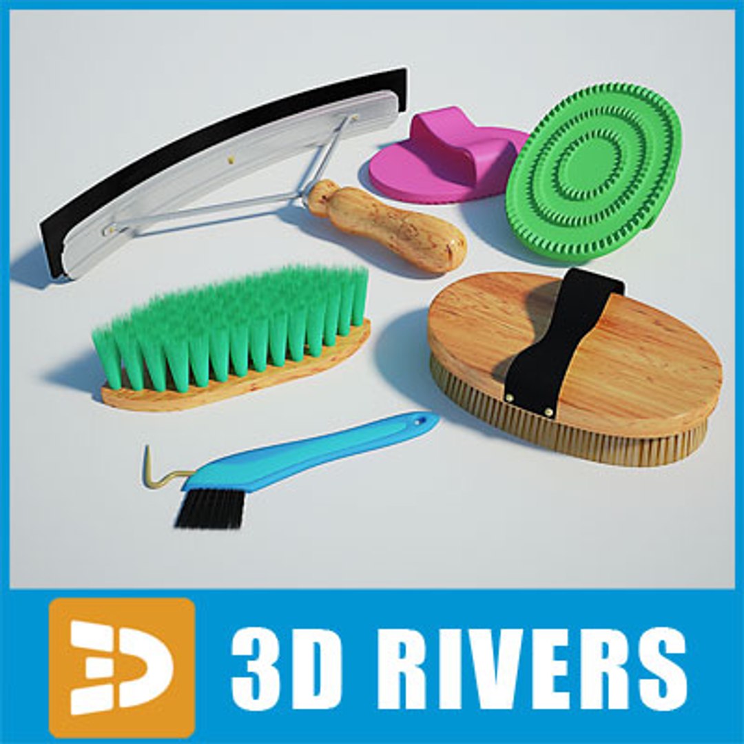 3d Model Horse Brushes, image size:1080x1080