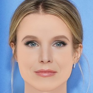 Kristen Bell Head - No Hair - Low poly head for game