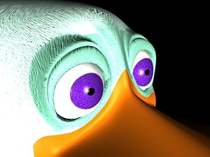 cartoon duck c4d