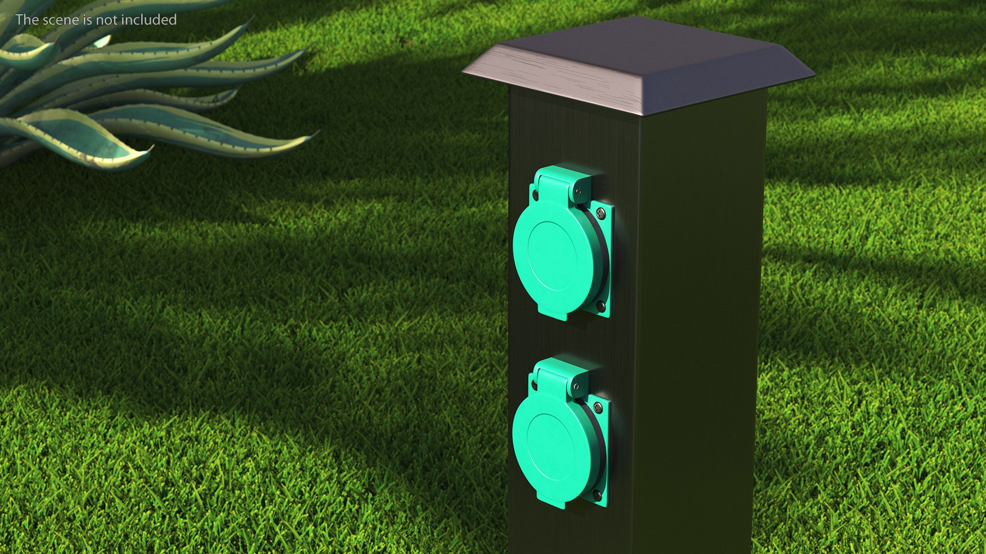 Garden Energy Column with 4 Socket model - TurboSquid 2166523