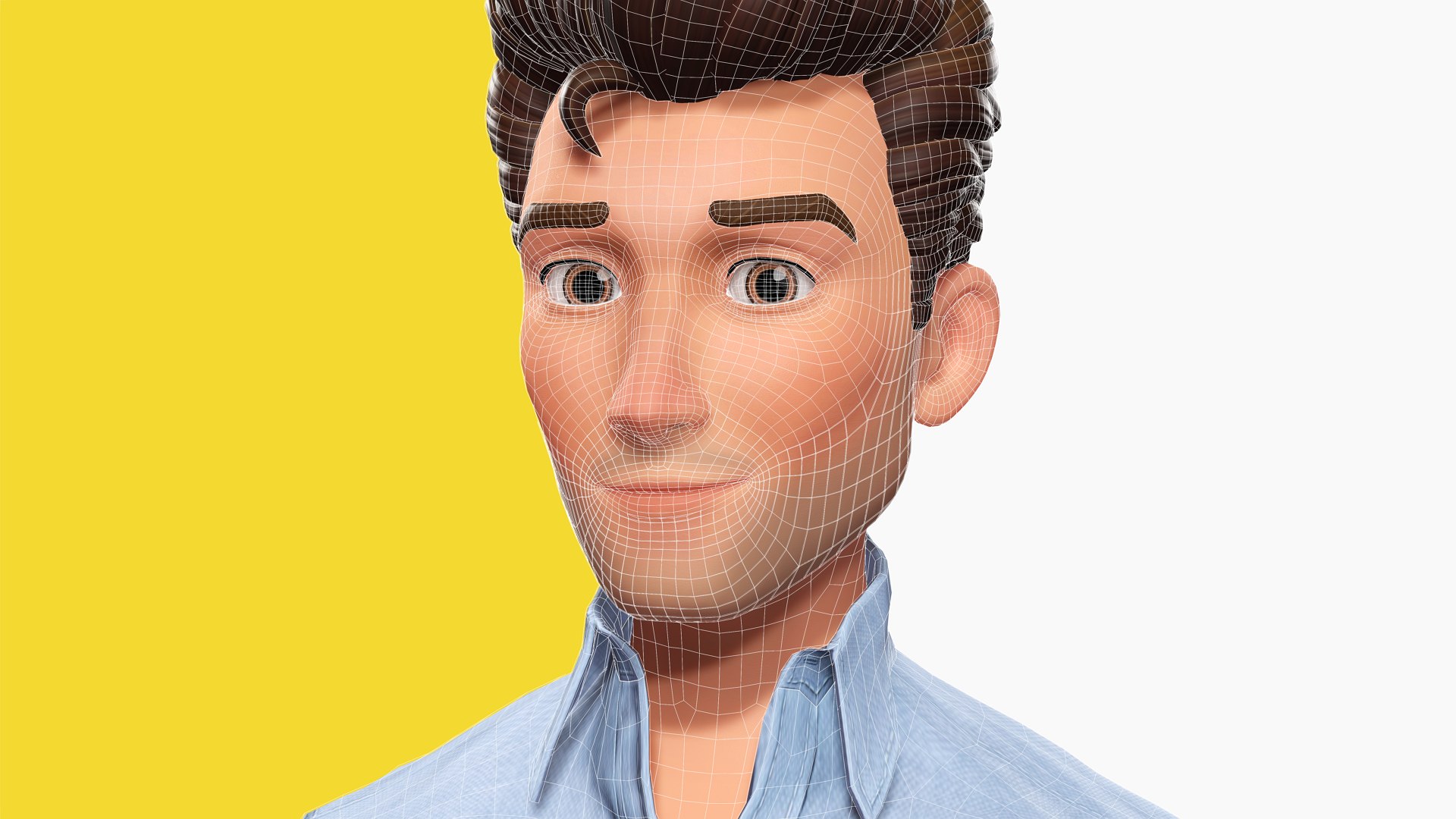 Classic Cartoon Man Rigged Model Realtime Male 3d Toon Low Poly 3d Model 3d Turbosquid 2112981