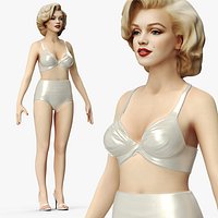 Marilyn Monroe A Pose Bikini Statue