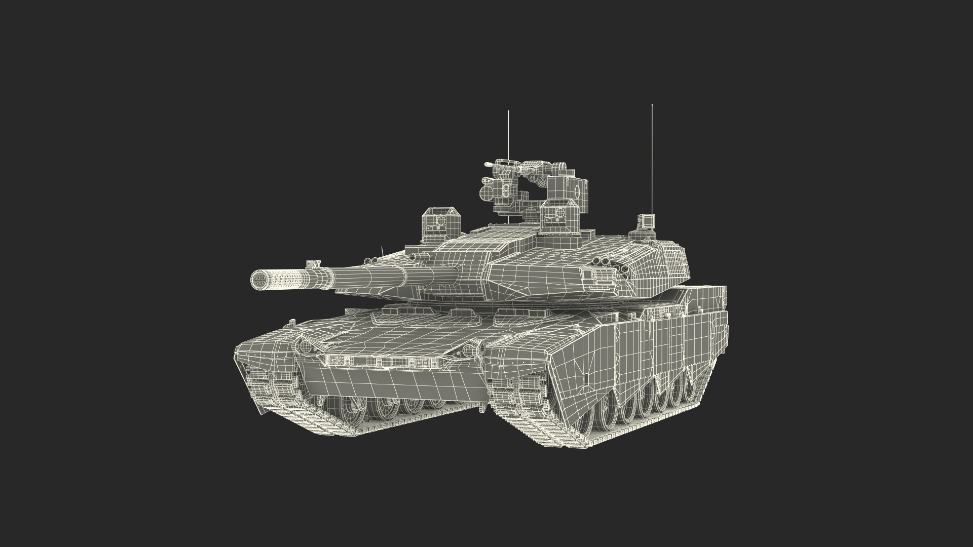 3D Tank Abrams X Grey - TurboSquid 2083656