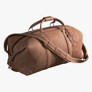3D realistic leather bag wright brothers