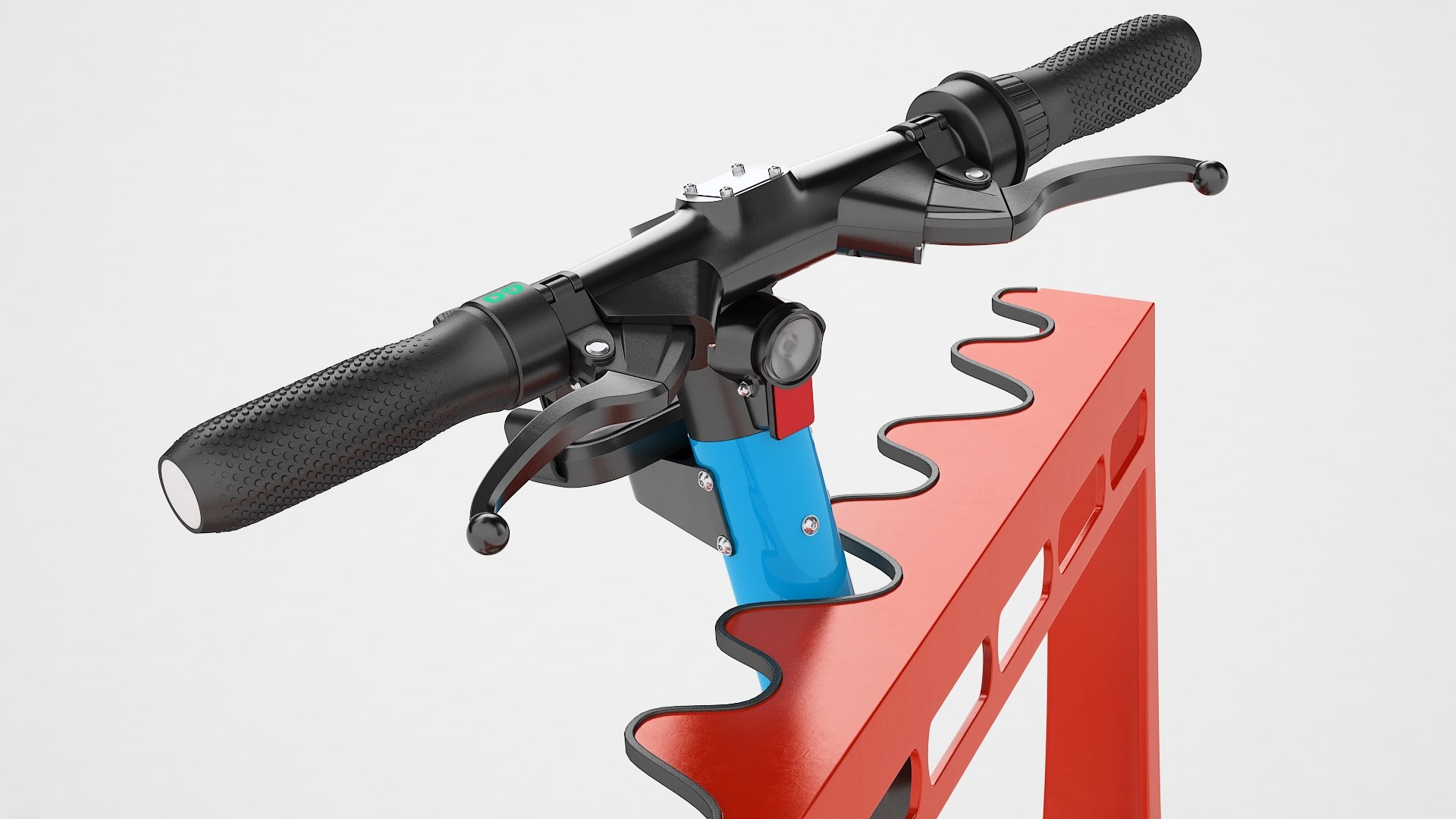 Scooter Parking Rack With Electric Scooter 09 3D - TurboSquid 2029351