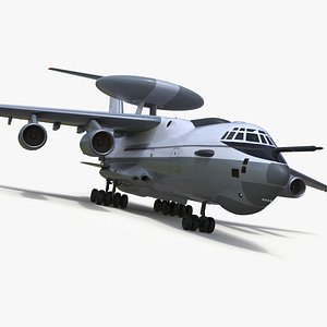 Airborne Radar Patrol Plane Simplified 3D