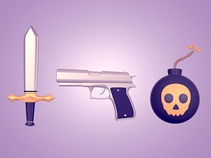 3D Cartoon Pack model