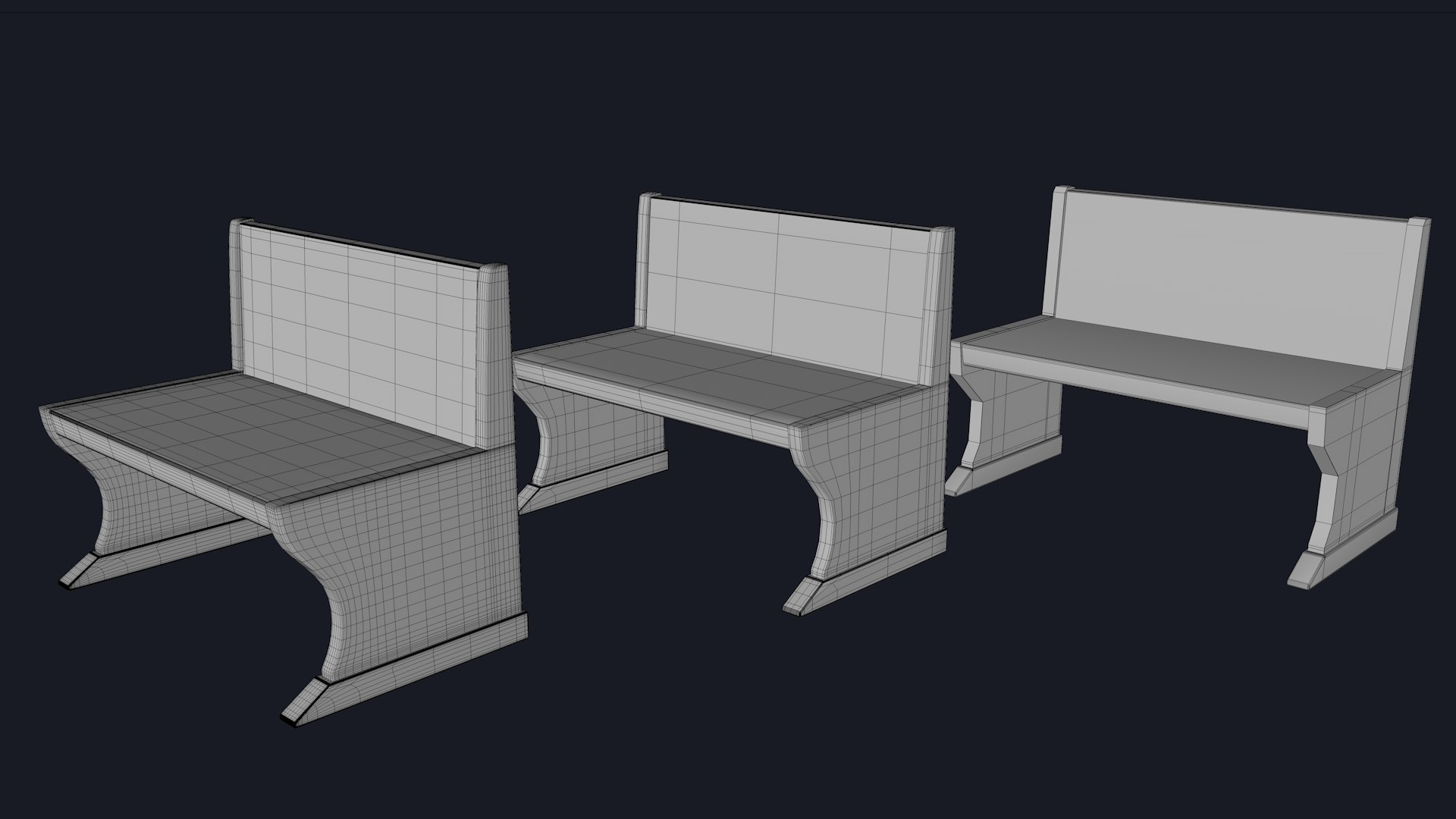 3D Wooden Bench Short - TurboSquid 2012388