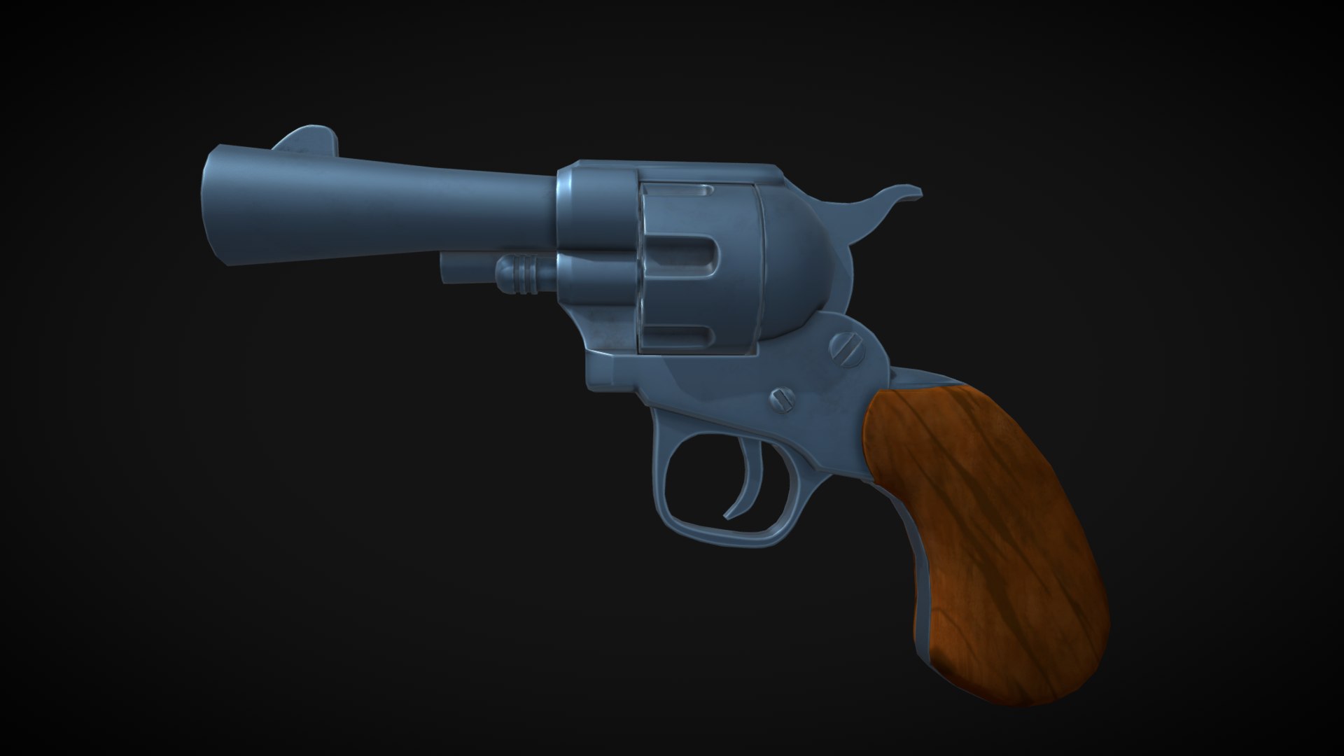 3D Model Stylized Revolver - TurboSquid 2090601