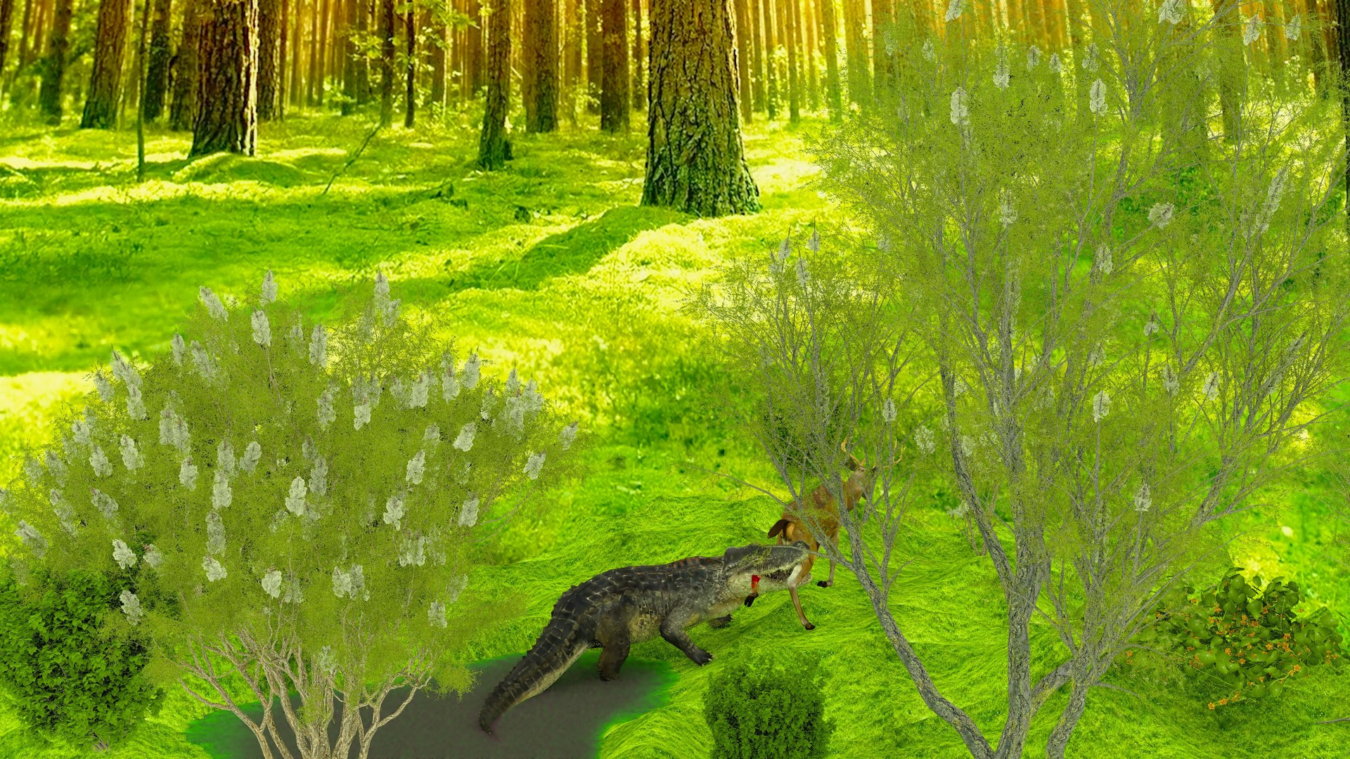 3D Alligator Attack https://p.turbosquid.com/ts-thumb/cP/1oA57G/II/alligatorattackrender03/jpg/1659135540/1920x1080/fit_q87/6a92114dc3768977abfc2cec1fbca21f6091d987/alligatorattackrender03.jpg
