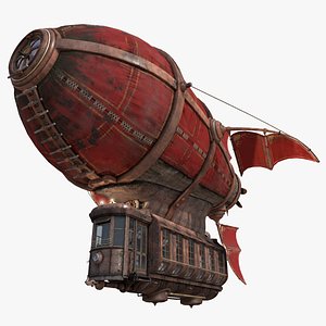 3d model airship scarlet sails