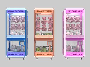 3D Claw Vending Machine with Toys