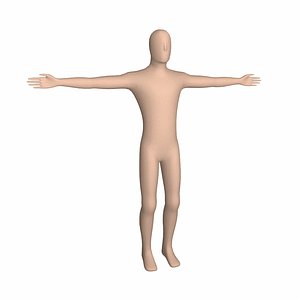 T-pose Base Mesh Human_Male 3D model