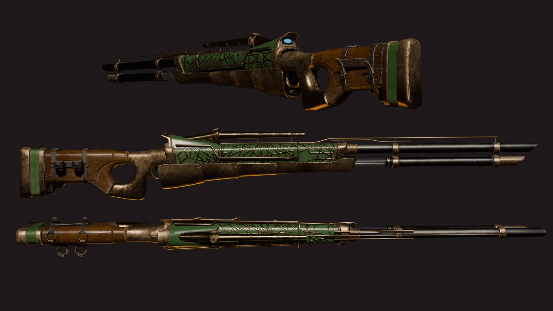 Alchemy Rifle 3D Model - TurboSquid 2483967