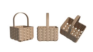 Basket with Handle 3D model