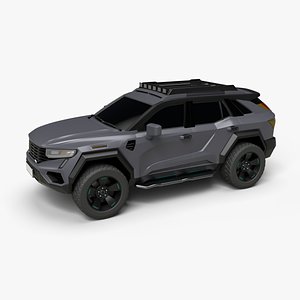 3D Stylized Sport Utility Vehicle model