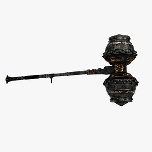 Ancient mythological weapon sledgehammer 3D model