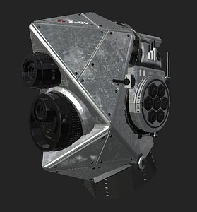 Scifi Helmet - Robot Head 3D Model