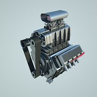 V8 compressor engine
