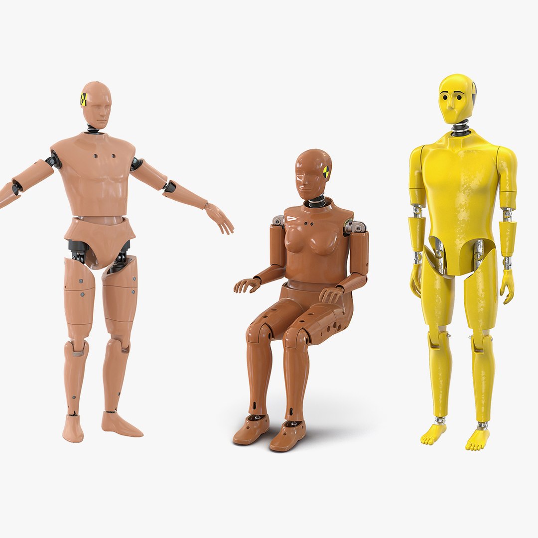 Crash Test Dummies 3D Models Collection 2 3D model preview