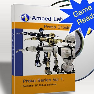 3d proto droid characters model
