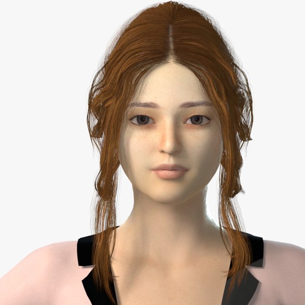 female girl 3D model