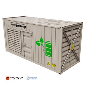 3D Model Battery Energy Storage System Container BESS - TurboSquid 2069041