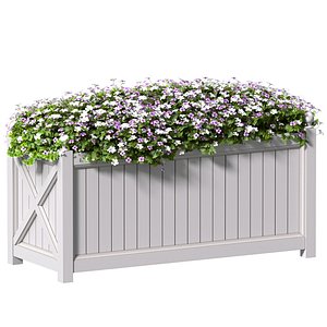 3D model Flowers in Planter Box for decoration Garden Plant Flowerpot