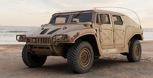 Military Vehicle Humvee HMMWV Concept Coyote Color