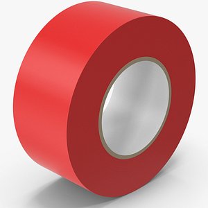 3D Red Duct Tape model