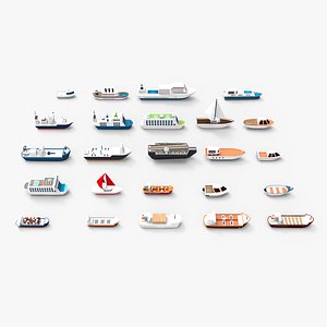 Ships collection 3d 3D