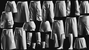 Basemesh Short Collection 3D model