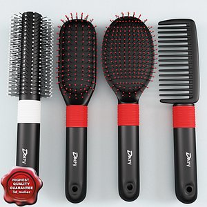 hairbrushs v1 3d model
