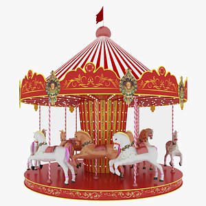 horse carousel 3D model