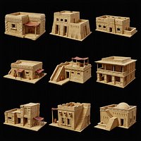 EGYPTIAN ARAB DESERT HOUSE HUT CLAY COTTAGE SHELTER COLLECTION