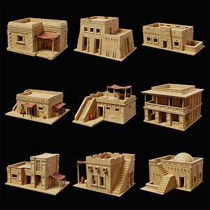 EGYPTIAN ARAB DESERT HOUSE HUT CLAY COTTAGE SHELTER COLLECTION