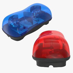 3D mini ems police light
