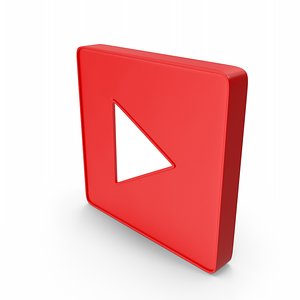 Play Icon 3 3D