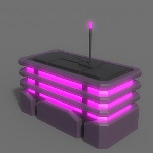 PBR Sci-Fi Building A06 model